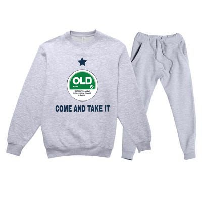 Oldrow Come And Take It Premium Crewneck Sweatsuit Set