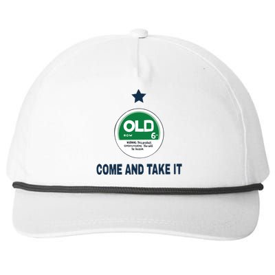 Oldrow Come And Take It Snapback Five-Panel Rope Hat