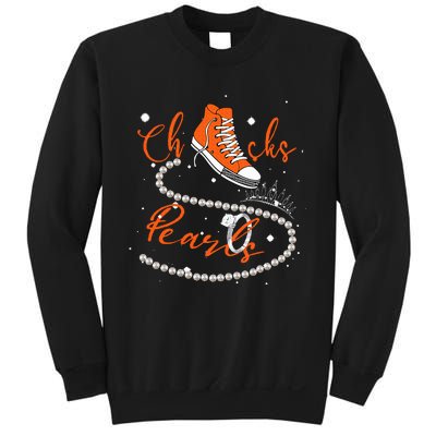 Orange Chucks And Pearls Sweatshirt