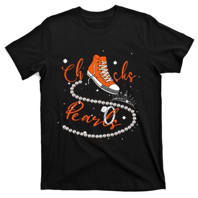 Orange Chucks And Pearls T-Shirt