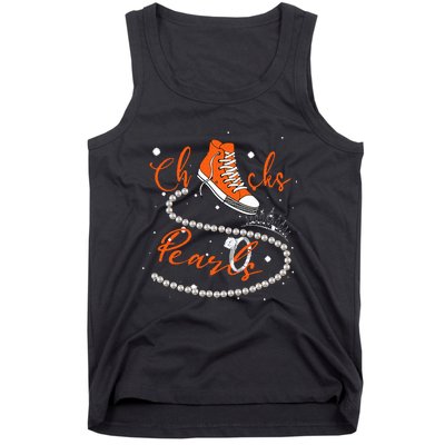 Orange Chucks And Pearls Tank Top