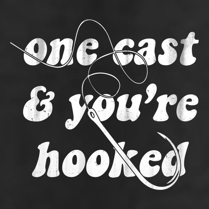 One Cast And Youre Hooked Fishing Cool Comfort Performance Bucket Hat