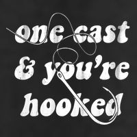 One Cast And Youre Hooked Fishing Golf Towel