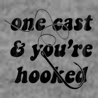 One Cast And Youre Hooked Fishing Doggie Tank