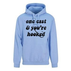 One Cast And Youre Hooked Fishing Unisex Surf Hoodie