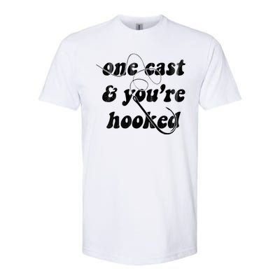 One Cast And Youre Hooked Fishing Softstyle CVC T-Shirt