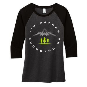 Outdoor Camping Apparel Hiking Camping Outdoor Women's Tri-Blend 3/4-Sleeve Raglan Shirt