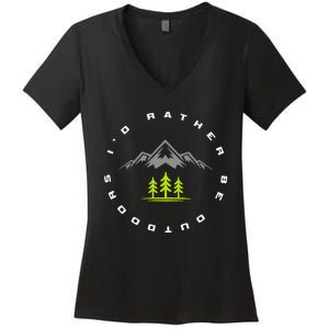 Outdoor Camping Apparel Hiking Camping Outdoor Women's V-Neck T-Shirt