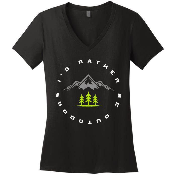 Outdoor Camping Apparel Hiking Camping Outdoor Women's V-Neck T-Shirt