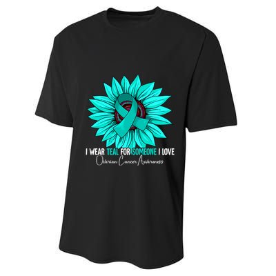 Ovarian Cancer Awareness Gift Ovarian Cancer Awareness Performance Sprint T-Shirt