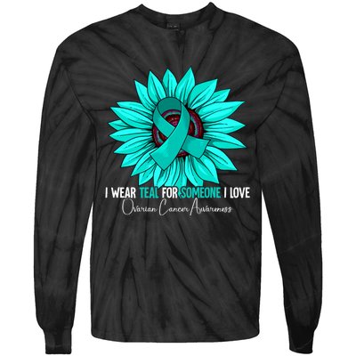 Ovarian Cancer Awareness Gift Ovarian Cancer Awareness Tie-Dye Long Sleeve Shirt