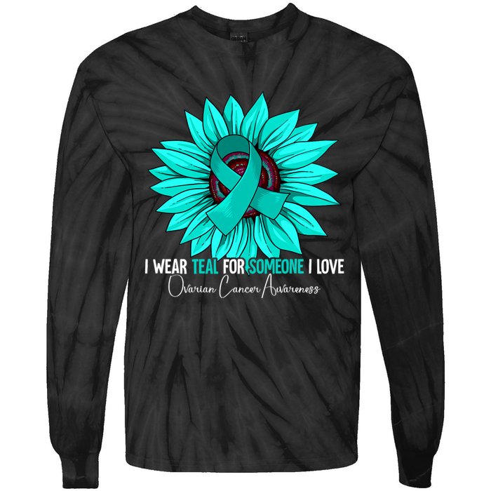 Ovarian Cancer Awareness Gift Ovarian Cancer Awareness Tie-Dye Long Sleeve Shirt