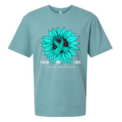 Ovarian Cancer Awareness Gift Ovarian Cancer Awareness Sueded Cloud Jersey T-Shirt