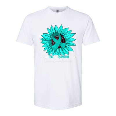 Ovarian Cancer Awareness Gift Ovarian Cancer Awareness Softstyle CVC T-Shirt