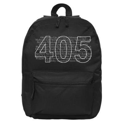 Oklahoma City And Its Suburbs Area Code 405 Cities 16 in Basic Backpack