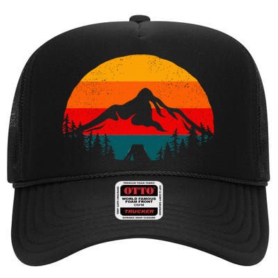 Outdoor Camping Apparel Hiking Backpacking Camping High Crown Mesh Back Trucker Hat