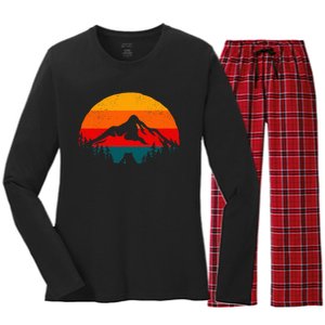 Outdoor Camping Apparel Hiking Backpacking Camping Women's Long Sleeve Flannel Pajama Set 