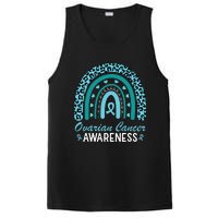 Ovarian Cancer Awareness Month Teal Rainbow Ribbon PosiCharge Competitor Tank