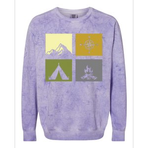 Outdoor Camping Apparel Hiking Backpacking Camping Colorblast Crewneck Sweatshirt