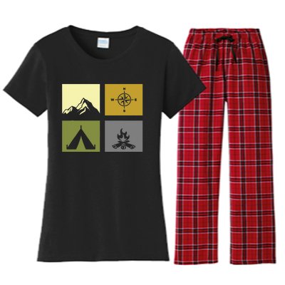 Outdoor Camping Apparel Hiking Backpacking Camping Women's Flannel Pajama Set