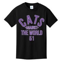 Official Cats Against The World 51 Mike Bajakian Pat Fitzgerald Kids T-Shirt