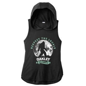 Oakley California Bigfoot Night Walk Retro Ladies PosiCharge Tri-Blend Wicking Draft Hoodie Tank