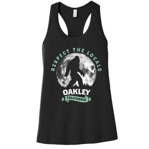 Oakley California Bigfoot Night Walk Retro Women's Racerback Tank