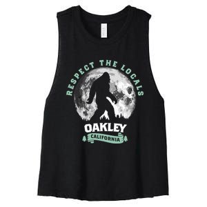 Oakley California Bigfoot Night Walk Retro Women's Racerback Cropped Tank