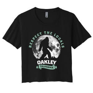 Oakley California Bigfoot Night Walk Retro Women's Crop Top Tee