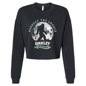 Oakley California Bigfoot Night Walk Retro Cropped Pullover Crew