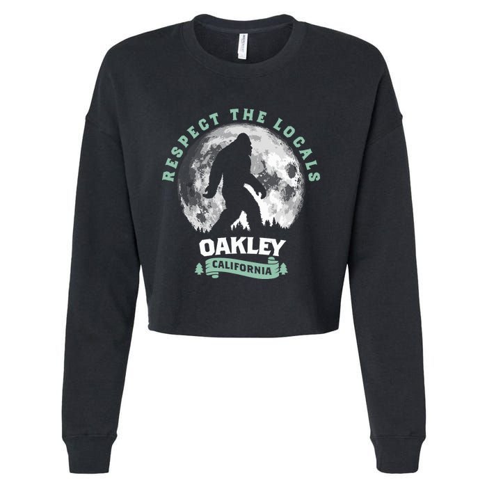 Oakley California Bigfoot Night Walk Retro Cropped Pullover Crew