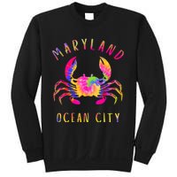 Ocean City Blue Crab Tie Dye Maryland Maryland Vacation Sweatshirt