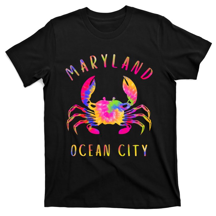 Ocean City Blue Crab Tie Dye Maryland Maryland Vacation T-Shirt