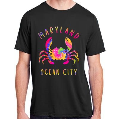 Ocean City Blue Crab Tie Dye Maryland Maryland Vacation Adult ChromaSoft Performance T-Shirt