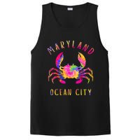 Ocean City Blue Crab Tie Dye Maryland Maryland Vacation PosiCharge Competitor Tank