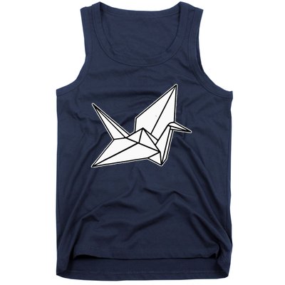 Origami Crane Blackwork Minimal Tank Top