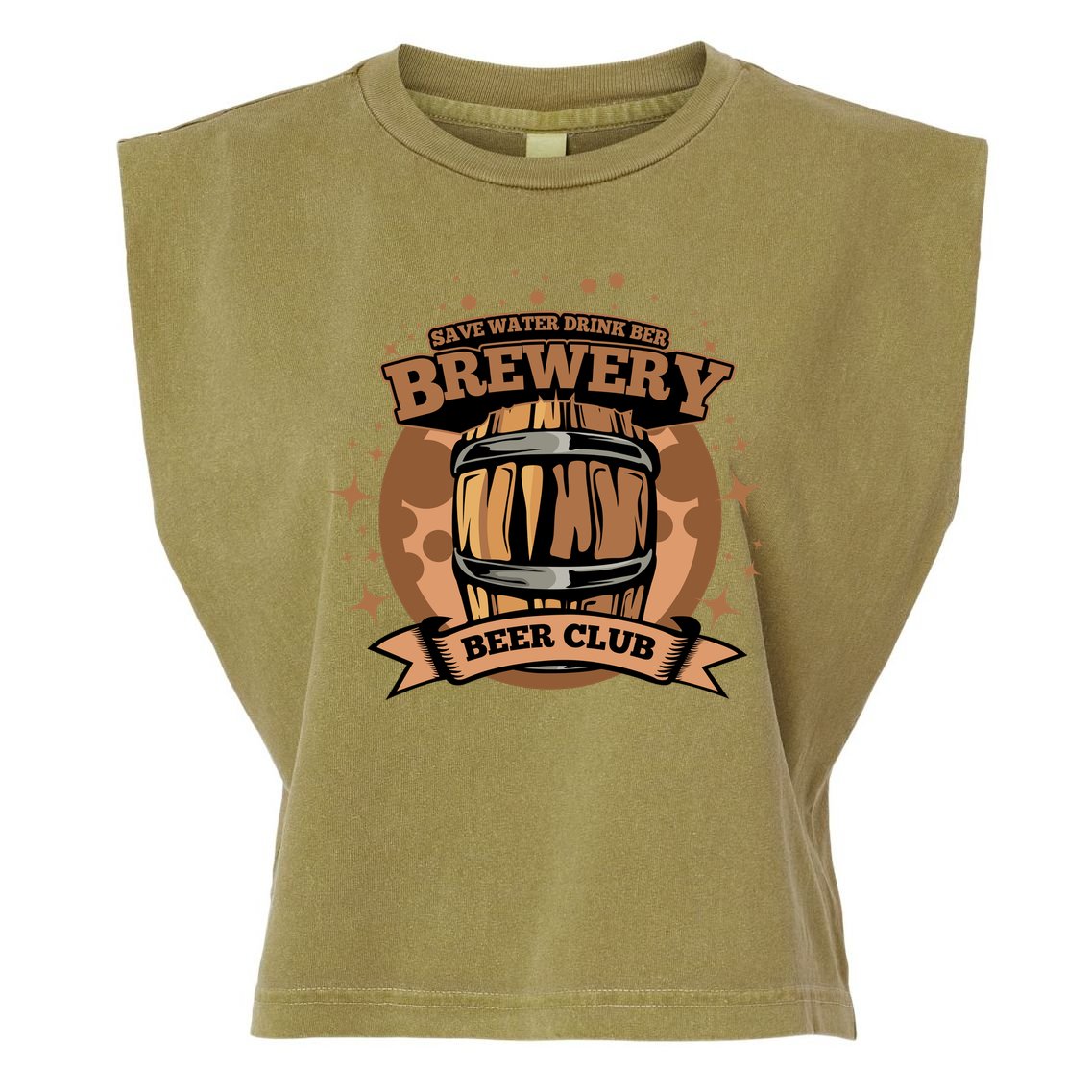 Original Craft Beer Brewery Garment-Dyed Women's Muscle Tee