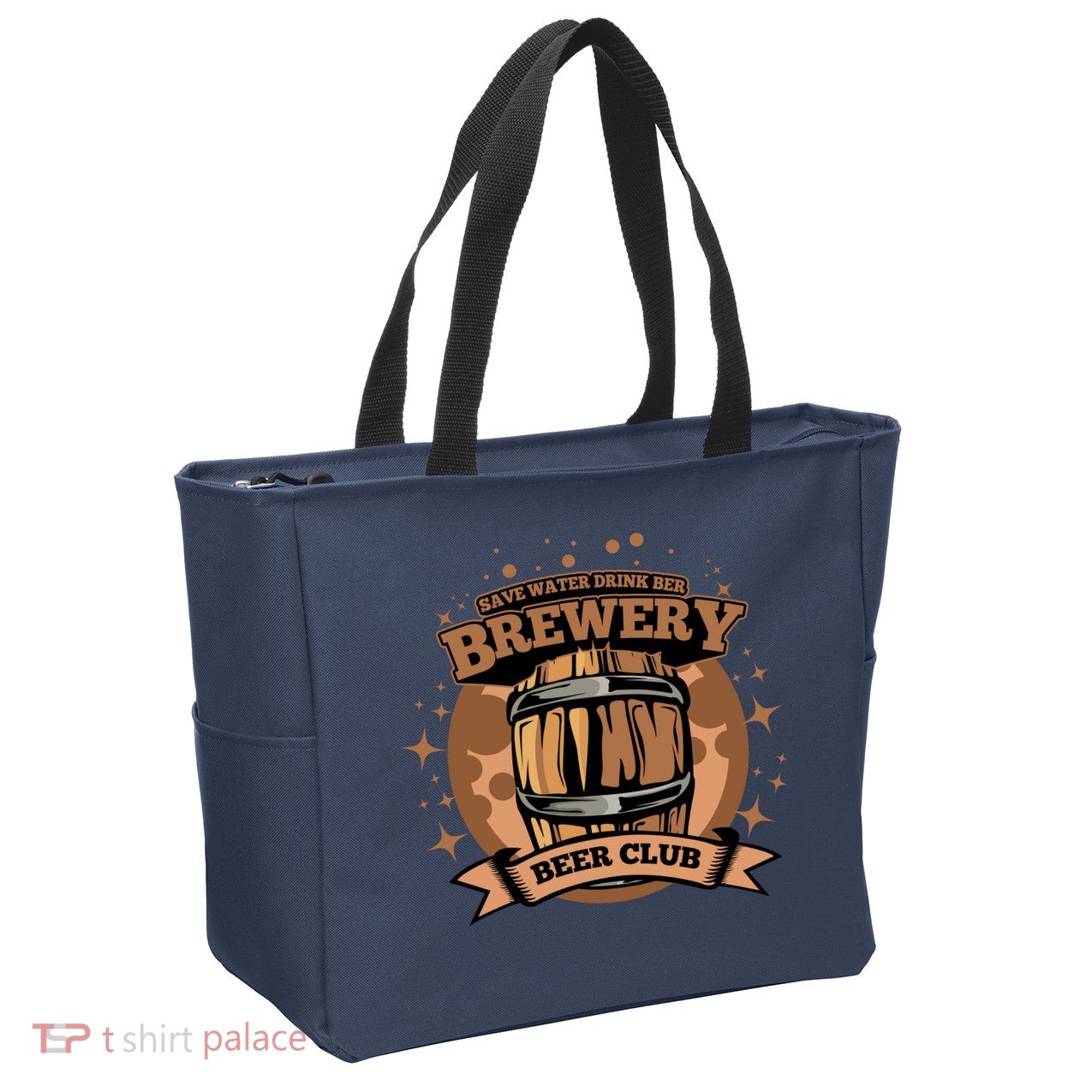Original Craft Beer Brewery Zip Tote Bag