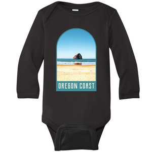 Oregon Coast Beach Views Pacific Northwest Travel Baby Long Sleeve Bodysuit