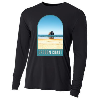 Oregon Coast Beach Views Pacific Northwest Travel Cooling Performance Long Sleeve Crew