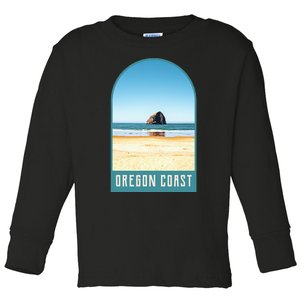 Oregon Coast Beach Views Pacific Northwest Travel Toddler Long Sleeve Shirt