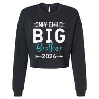 Only Child Big Brother 2024 Promoted To Big Brother 2024 Cropped Pullover Crew