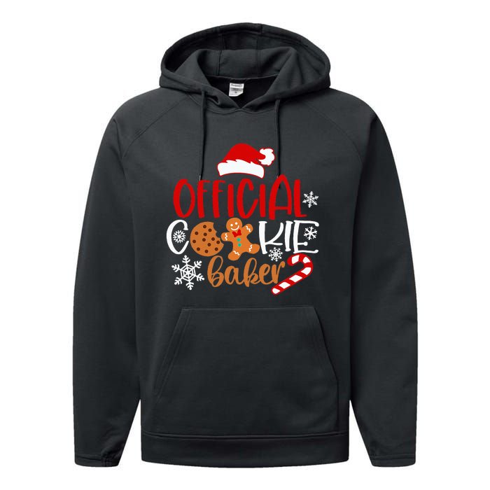 O.fficial Cookie Baker Snowflakes Santa Pajama Xmas Performance Fleece Hoodie