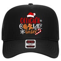 O.fficial Cookie Baker Snowflakes Santa Pajama Xmas High Crown Mesh Back Trucker Hat