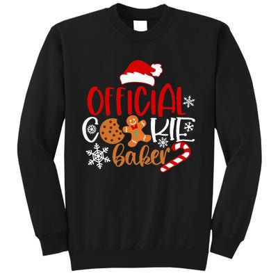 O.fficial Cookie Baker Snowflakes Santa Pajama Xmas Sweatshirt