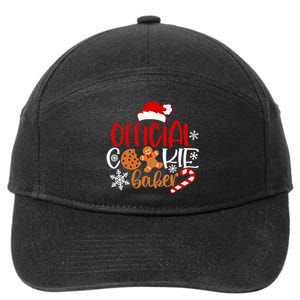 O.fficial Cookie Baker Snowflakes Santa Pajama Xmas 7-Panel Snapback Hat