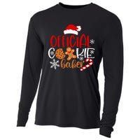 O.fficial Cookie Baker Snowflakes Santa Pajama Xmas Cooling Performance Long Sleeve Crew