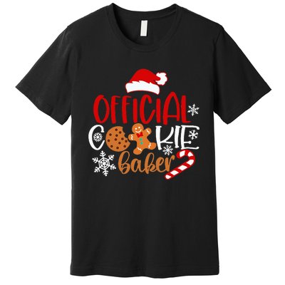 O.fficial Cookie Baker Snowflakes Santa Pajama Xmas Premium T-Shirt