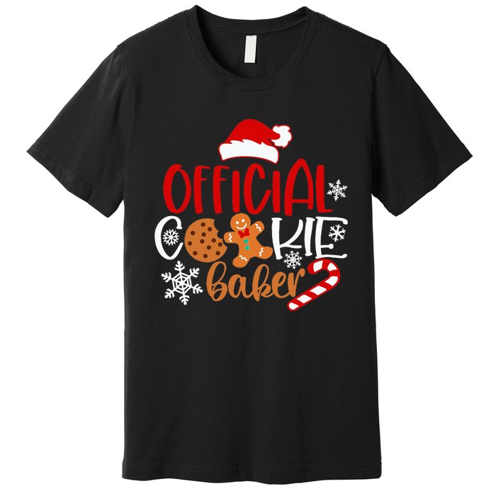 O.fficial Cookie Baker Snowflakes Santa Pajama Xmas Premium T-Shirt