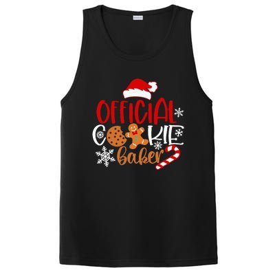 O.fficial Cookie Baker Snowflakes Santa Pajama Xmas PosiCharge Competitor Tank